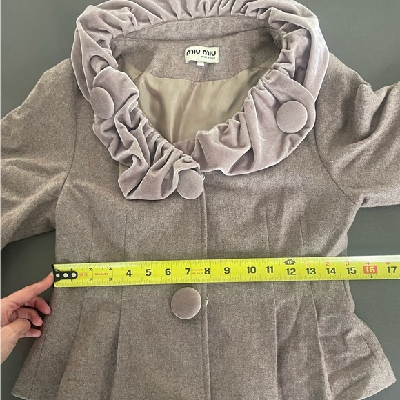 Miu Miu Dress Jacket - Tan - Size Small - Picture 8 of 14